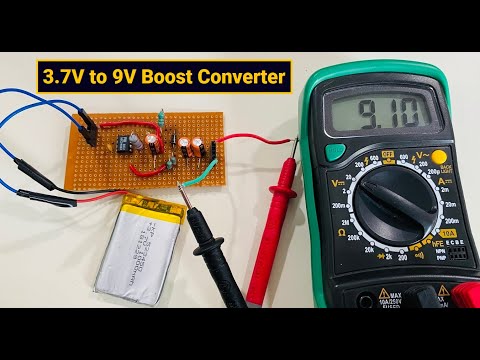 DIY 3.7V to 9V Boost Converter for Stepping up Lithium-Ion Battery Voltage