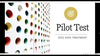 Applied Research Methods: SPSS Data Treatment with Pilot Test