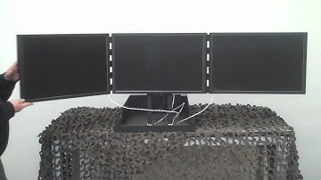 RFT2-3LH-24: Rugged 3U Rackmount Triple 24" HD-Ready LCDs