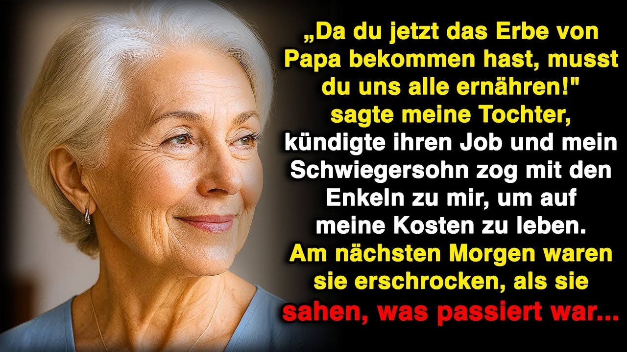 „Du hast das Erbe von Papa bekommen, jetzt musst du uns alle ernähren“, sagte meine Tochter zu mir!