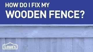 A few fast fixes to fortify your fine fence. Subscribe to Lowe