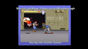 Streets of Rage 3 One Level Playthrough using the Megadrive