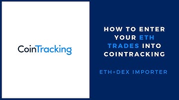 How to import ETH transactions into your CoinTracking account