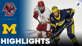 Boston College vs Michigan | NCAA Hockey Frozen Four Semi Final | Highlights - April 11, 2024