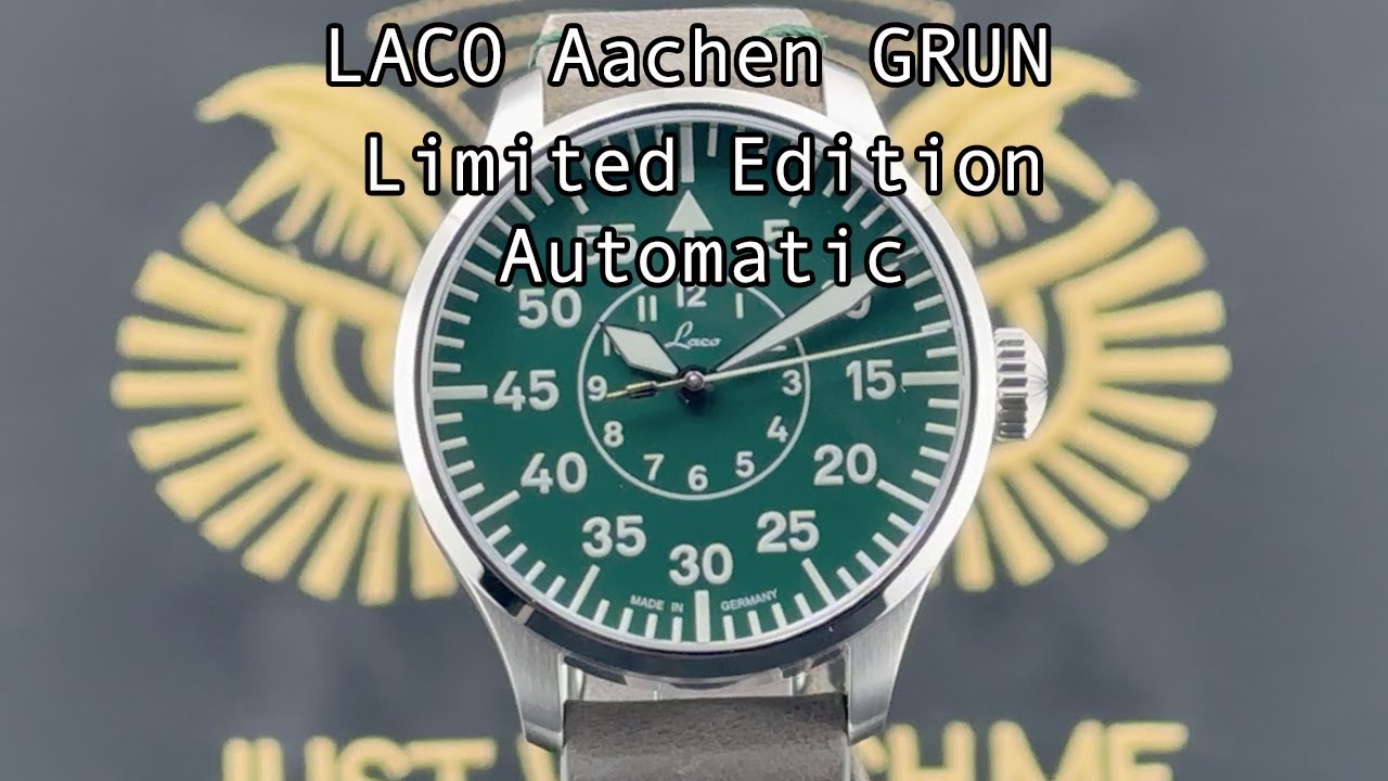 Presenting the LACO Aachen Grün automatic watch - limited edition - ONLY 250 pieces