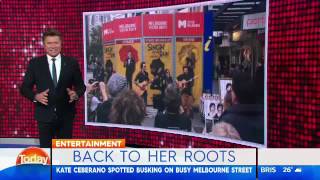 Kate Ceberano Busks on Bourke st- The Today Show