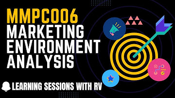 MMPC006 Unit 2 Marketing Environment Analysis | IGNOU MBA TEE Exams | Learning Sessions with RV |