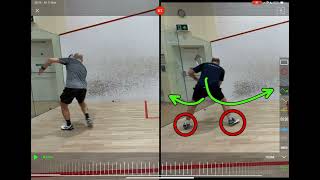 Deep Corner Backhand Squash Tips - Transferring The Body Weight For Power