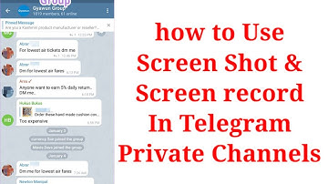 how to take photos/screenshot and make screenrecord from telegram private channels।। real solutions