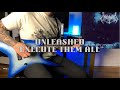 Unleashed  execute them all  guitar cover with bc rich ironbird and boss hm2