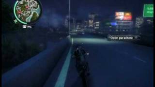 Just Cause 2 side motorcycle corkscrew