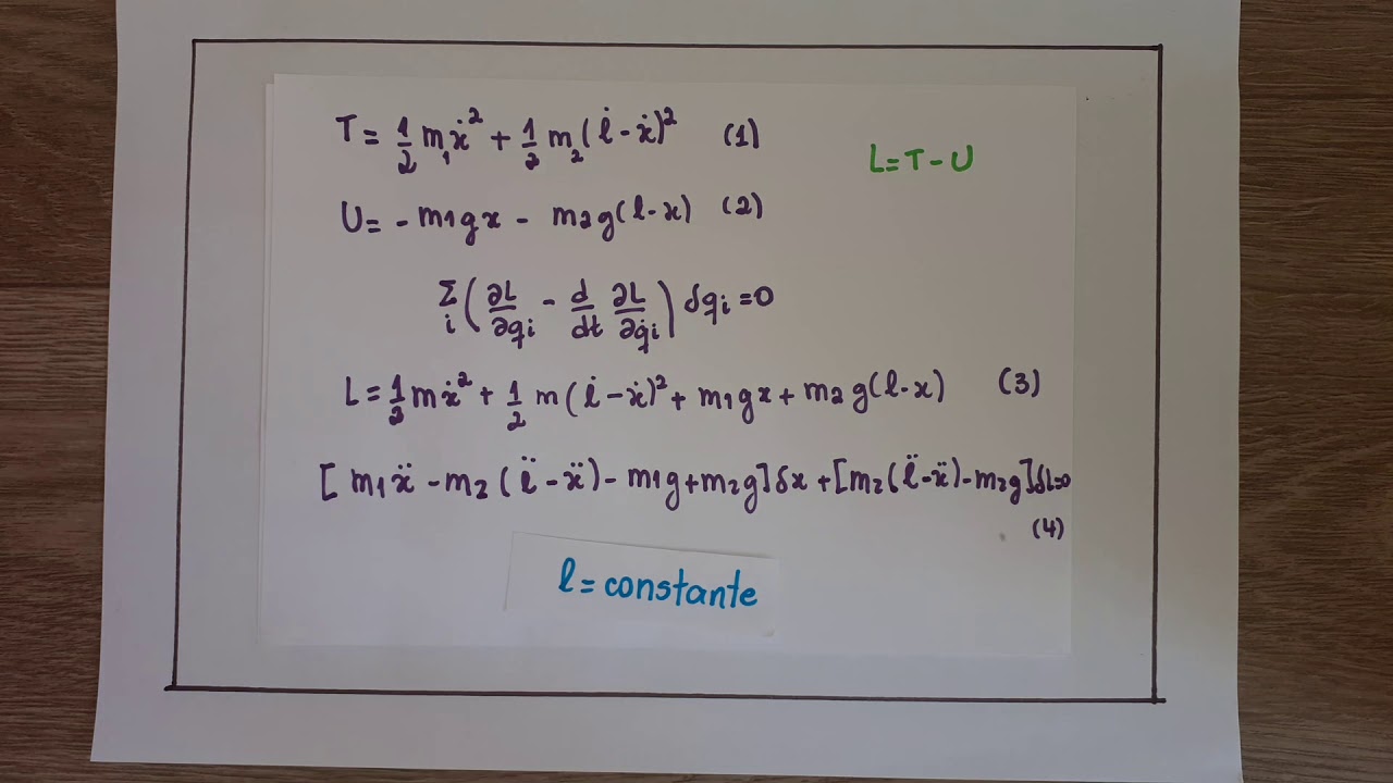 Formalismo Lagrangiano - Aula 2: Aplicações - parte 2