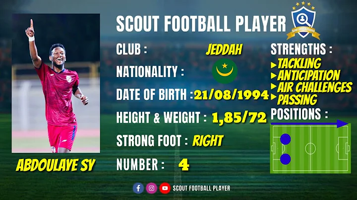 ABDOULAYE SY   CENTRE DEFENDER  JEDDAH  BEST OF 20...
