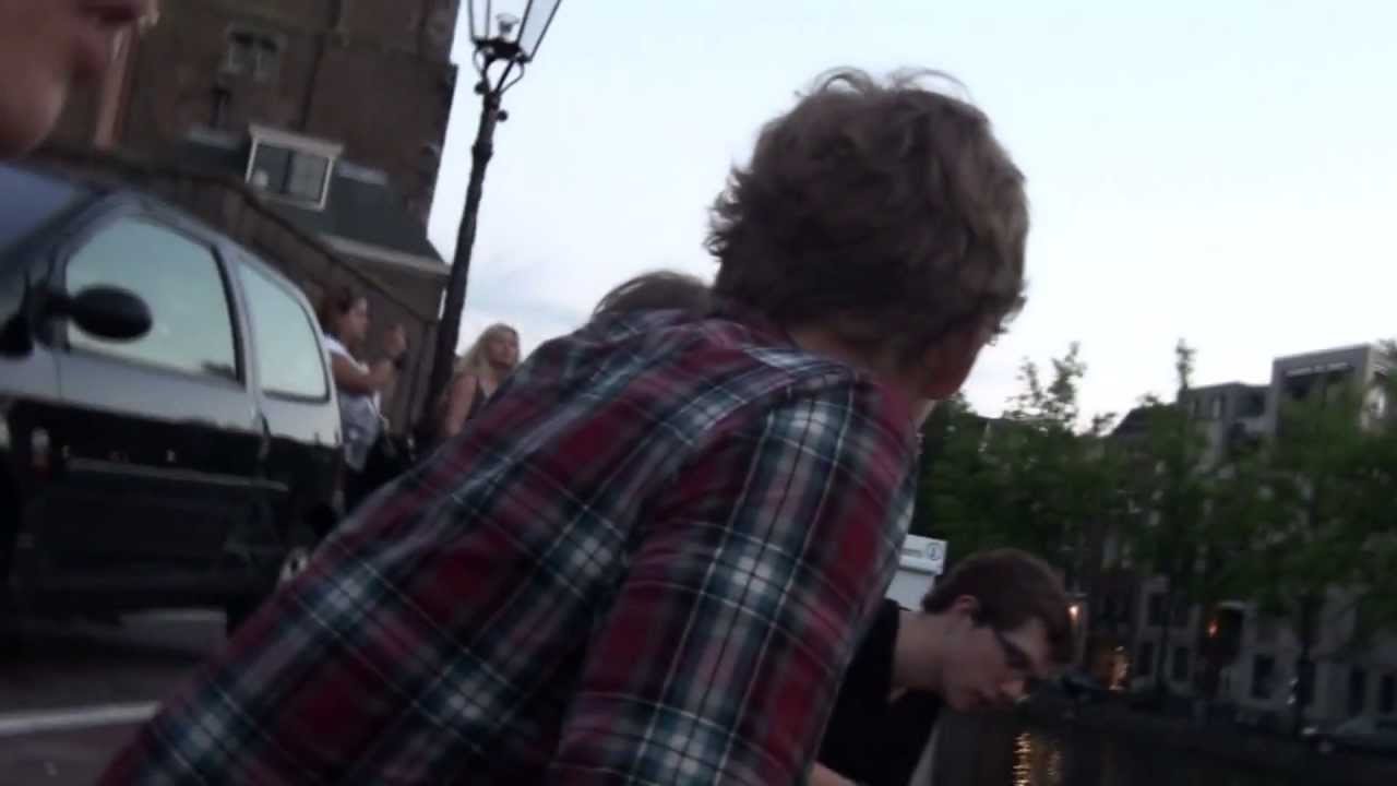 JUMPING INTO AN AMSTERDAM CANAL