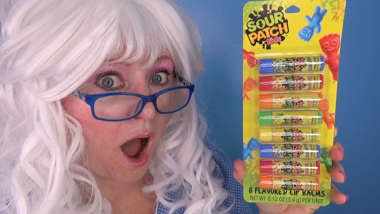 Sour Patch Kids Lip Balms SUPER SOUR Granny Freaks Out!
