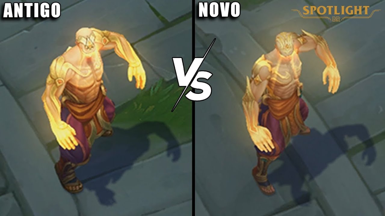 Lee Sin Punhos Divinos ANTIGO X Lee sin Punhos Divinos REWORK