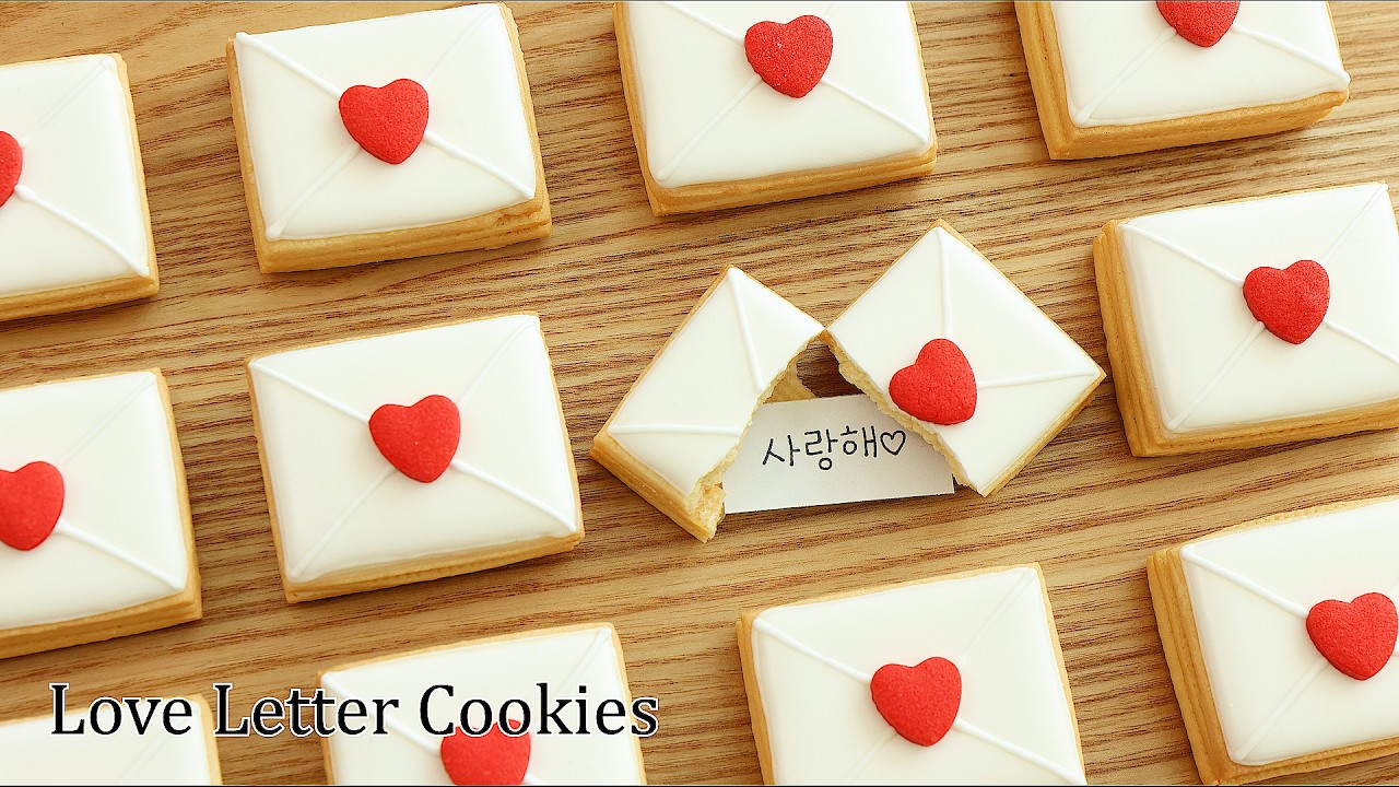 Печенье-письма ко Дню святого Валентина, чтобы передать свои чувства ✉💕