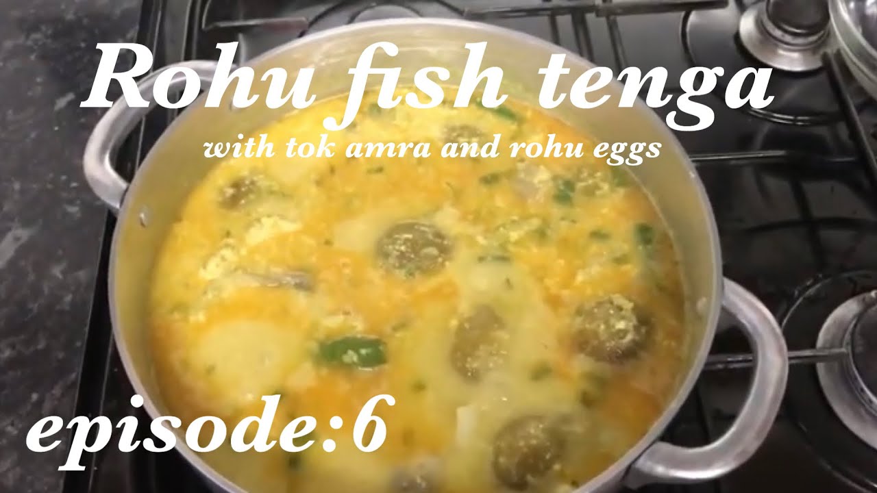 ROHU FISH TENGA WITH TOK AMRA AND ROHU EGGS EPISODE 6 YouTube