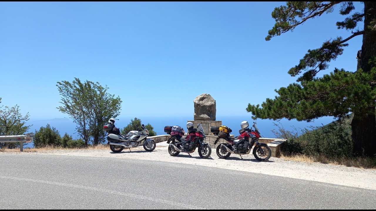 Albania,  Llogara pass and the city Vlorë,  S05/57