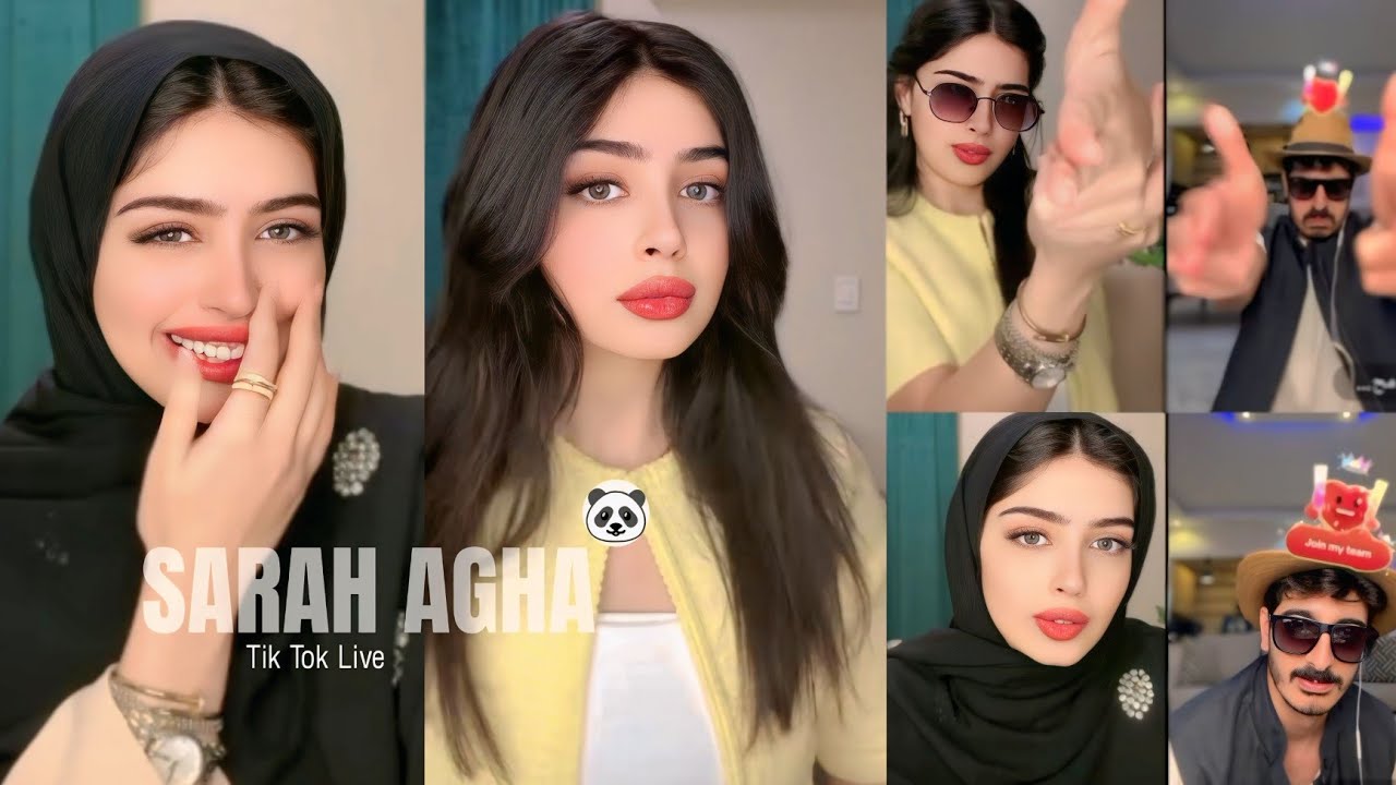 لايف سارة أغا 12/4/2025 تيك توك Sarah Agha Tik Tok Live