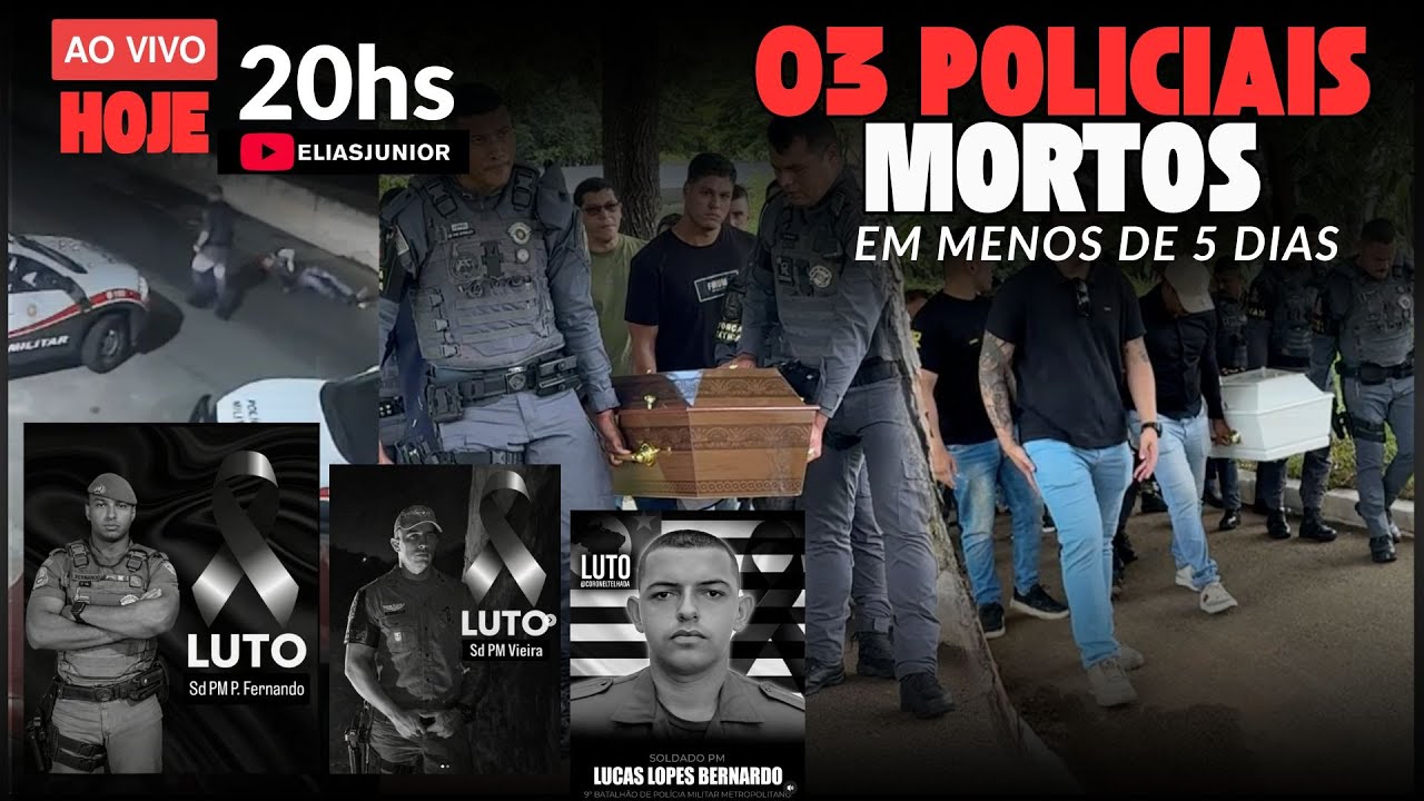 ao Vivo: Sepultamento dos PMs da Força Tática do 22 BPM/M