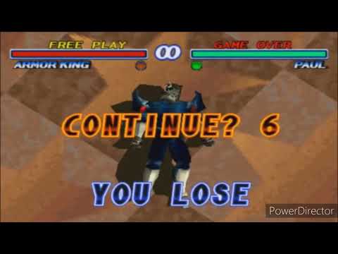Tekken 2 All Male Characters Game Over K O 