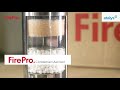 Incabinet fire suppression solutions  firepro live demonstration