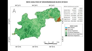 RASTER AREA CALCULATION OF NDVI IMAGE USING QGIS 3.34