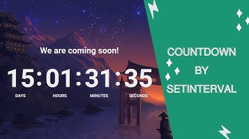 Count Down by setInterval -  jQuery