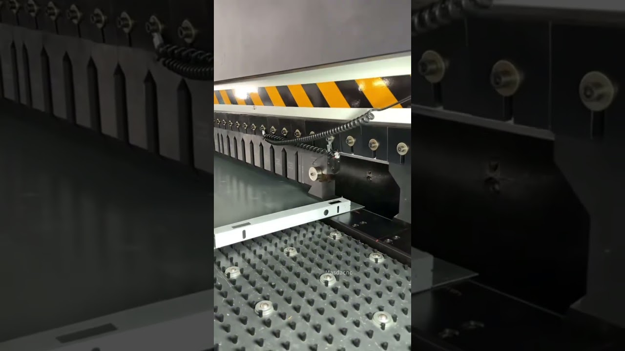 Bending machine - 1.2mm stainless steel elevator door bending process #bendingmachine #panelbender