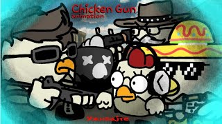 ☆Chicken Gun Animation☆ [ Shooting Animation & gift for Youtuber Friends! ] _ Little blood warning _