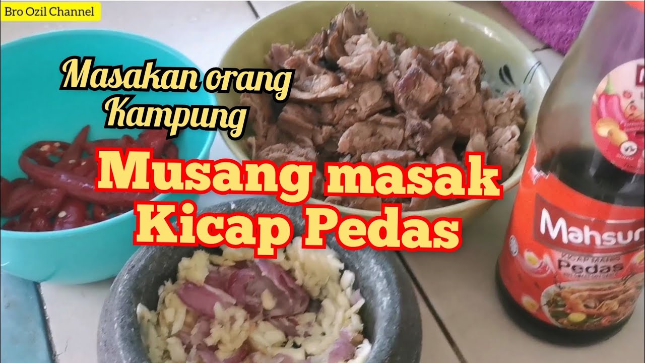 Musang masak Kicap Pedas | Masakan orang Kampung - YouTube