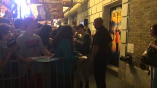 Stage Door at If Then with Idina Menzel and James Snyder