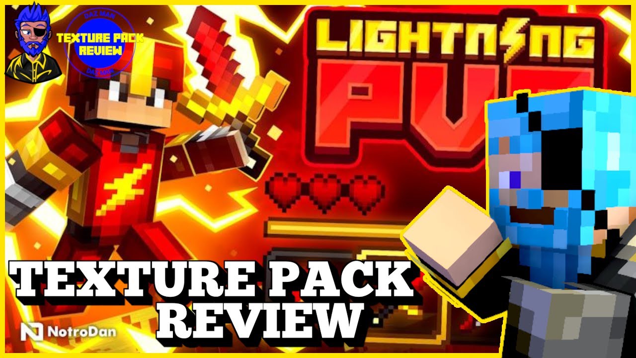 Daz Man Reviews Lightning PVP Pack Texture Pack In Minecraft Bedrock ...