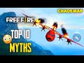 Top 10 mythbusters in freefire battleground  freefire myths 264