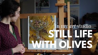 Still life with olives - Chatting about artistic inspiration and consistency