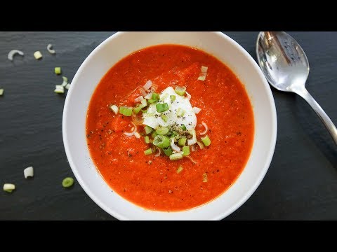 How to Make an Easy Roasted Red Pepper Soup | SAM THE COOKING GUY