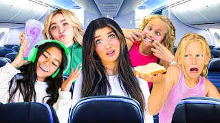 STUCK On An AiRPLANE With My 15 SiBLiNGS For 6 HOURS