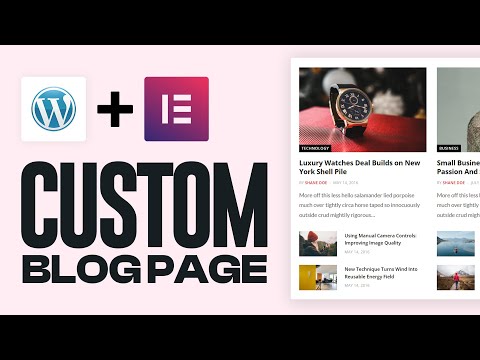 How To Create A Blog Page In WordPress Using Elementor (2024) Tutorial