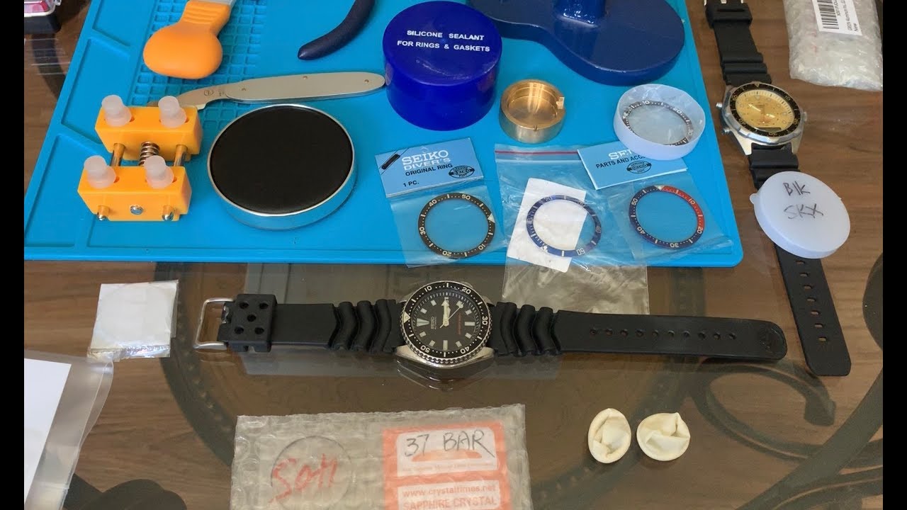 Part 1-Replacing Crystal & Bezel insert on Seiko SKX173 Divers Watch -  YouTube