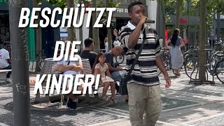 Pride Month, Die Gefahr für KINDER, mein Zeugnis und Gottes HEILIGKEIT | Frankfurt Straßenpredigt