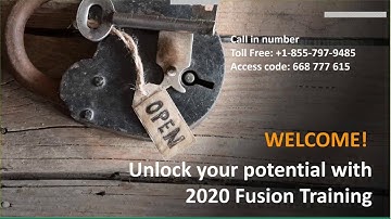 2020 Fusion Webinar: Unlocking your potential with 2020 Fusion training