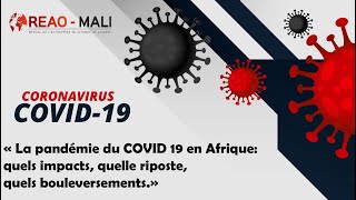 LA PANDEMIE DU COVID 19 EN AFRIQUE: QUELS IMPACTS, QUELLE RIPOSTE, QUELS BOULEVERSEMENTS ?