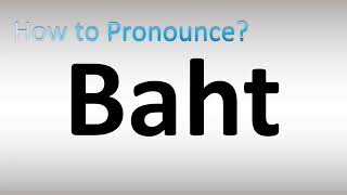 How to Pronounce Baht Resimi