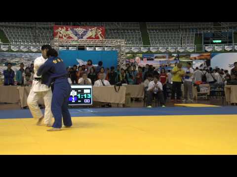 103 全國中等學校運動會judo 高中女子第七級 78KG冠軍戰 新北市明德高中沈怡昕VS台東體中杜詠蓁