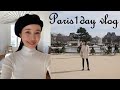 【パリ在住ママ】JIL SANDERで春のお買い物など家族でお出かけ｜チュイルリー庭園～シャンゼリゼ通り～モンテーニュ通り散歩｜Caféキツネ｜ラデュレ｜MONOPRIX｜ギャラリーラファイエット