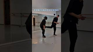 CONCEALED KICKING - Bruce Lee's Martial Art Jeet Kune Do #selfdefense