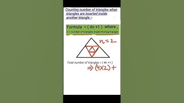 Easy Counting triangles trick😍   #countingfiguresreasoning #mathshorttricks #geometry