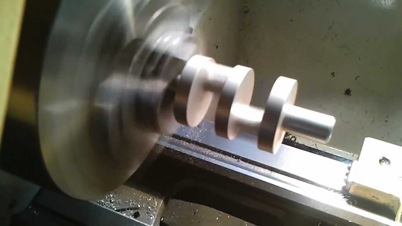 Model Crankshaft 01000 rpm demo metal turning YouTube