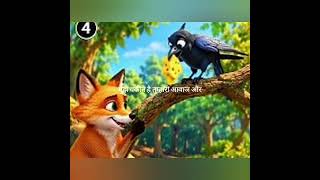 The Crow and the Clever Fox | Moral Story #animation #shorts #story #kidsstories
